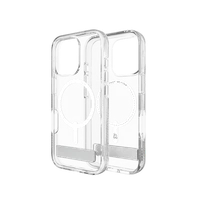 ZAGG Crystal Palace Snap Magnētiskais viedtālruņa apvalks ar statīvu iPhone 16 Pro - Caurspīdīgs