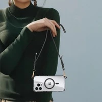 Tel Protect ar siksnu skaidrs viedtālruņa apvalks Iphone 17 Air melns