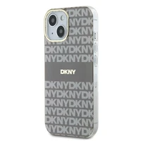 DKNY IML Mono un svītras Magnētiskais viedtālruņa apvalks iPhone 15 / 14 / 13 - bēša