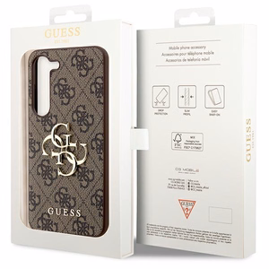 Guess GUHCS23S4GMGBR S23 S911 коричневый/коричневый жесткий кейс 4G Большой металлический логотип