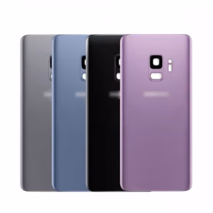 Aizmugurējais vāciņš Saderīgs ar Samsung G960 S9 / Midnight Melns / (ar camera lens) HQ