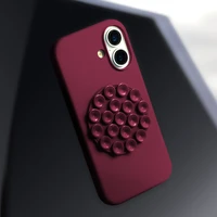 Silicone Stick case for iPhone 14 6,1" maroon