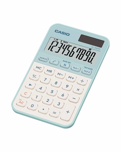 Casio SL-310YC-LG calculator, battery and solar-powered, light green