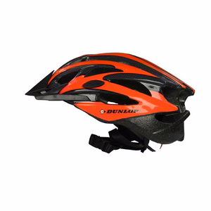 Dunlop regulējama MTB velosipēda ķivere, M izmērs, 55–58 cm, sarkana / melna