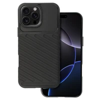 Thunder viedtālruņa apvalks Iphone 16 Pro Max melns