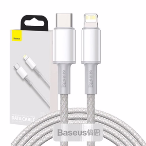Baseus kabelis High Density PD USB-C - Lightning 2,0 m balts 20W