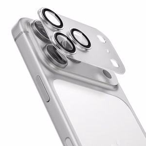 Benks rūdītais stikls Air Shield matēts integrēts lēcas aizsargs (C069) Iphone 17 Pro (3 lēcas) caurspīdīgs