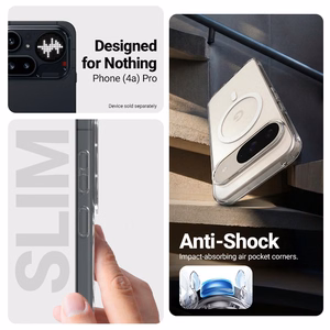 Crong Hybrid Clear Magnetic MagSafe vāciņš ierīcei Nothing Phone 4a Pro, caurspīdīgs