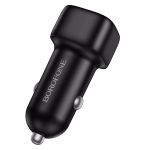 Borofone Auto lādētājs BZ34B Cloud - USB + Type C - QC 3.0 PD 38W melns