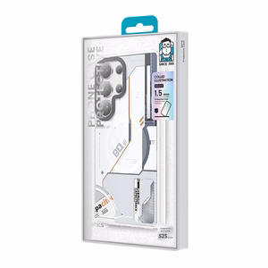 Benks Dynamic magnētiskais Mecha viedtālruņa apvalks (D045) Samsung Galaxy S25 Ultra, balts