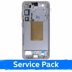 Средняя рамка корпуса для Samsung S926 S24 Plus / мраморный серый / (Service Pack)