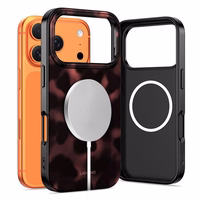 Tech-Protect Lamano MagSafe viedtālruņa apvalks iPhone 17 Pro Max - melns un sarkans