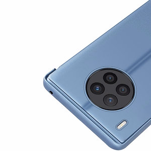 Viedtālruņa apvalks Clear View Huawei nova 8i flip vāciņu melns