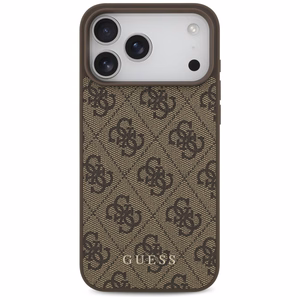Guess 4G Classic maciņš modelim iPhone 17 Pro Max / 18 Pro Max – brūns