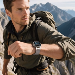 TECH-PROTECT MILANO VANGUARD APPLE WATCH 8 / 9 / 10 / 10 / 11 / SE / ULTRA (44 / 45 / 46 / 49 MM) TITĀNA KRĀSĀ