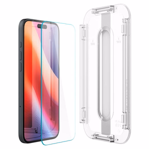 Spigen Glas.tR EZ Fit rūdītais aizsargstikls iPhone 15 / 16 – 2 gab.