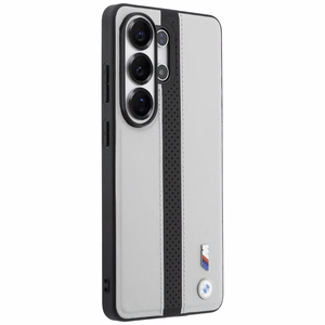 BMW Perforated Stripe Logo MagSafe Maciņš for Samsung Galaxy S26 Ultra - pelēks
