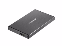 NATEC RHINO GO enclosure USB 3.0 for 2.5'' SATA HDD/SSD, melns Aluminum