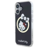 Hello Kitty IML Jautrā lente magnētiskais iPhone 16 viedtālruņa apvalks - melns