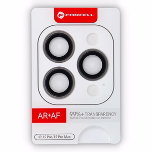 Kameras stikls uz iPhone 15 Pro / 15 Pro Max Forcell Premium Titanium