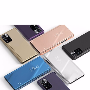 Clear View viedtālruņa apvalks ar atveramu vāciņu Huawei nova 8i melns