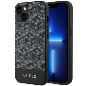 Guess GUHMP14MHGCFSEK iPhone 14 Plus 6.7" Viedtālruņa apvalks melns/melns Magnētiskais