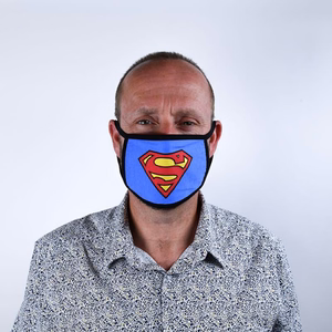 Superman aizsargājoša sejas maska ar trīskāršu filtru