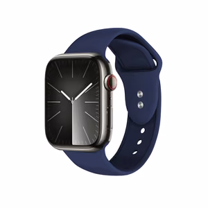Crong Liquid siksniņa Apple Watch 44 / 45 / 46 / 49 mm, tumši zila