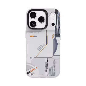 Benks Dinamiskais Magnētiskais Mecha viedtālruņa apvalks (E069) Iphone 17 Pro balts (Kameras vadības poga)