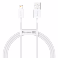 Baseus kabelis Superior USB - Lightning 1,0 m 2,4A balts
