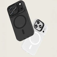 Benks Magnētiskais Lucid Armor viedtālruņa apvalks (0068) Iphone 17 Air melns (Kameras vadības poga)