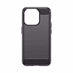 Elastīgs oglekļa raksta viedtālruņa apvalks iPhone 15 Pro Carbon Case - melns