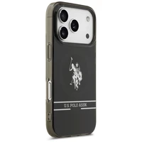 US Polo DH un apakšējās joslas logotips Magnētiskais apvalks iPhone 17 Pro - melns