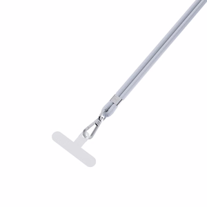 3mk EasyClip tālruņa aukliņa, pelēka (sudraba krāsas furnitūra)