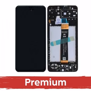 LCD Displejs Saderīgs ar Samsung A136 A13 5G Melns ar Frame OEM