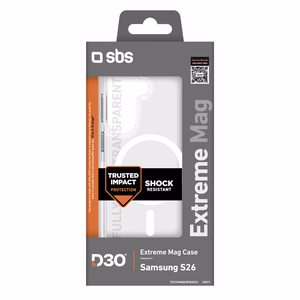 SBS Extreme D30 maciņš priekš Samsung Galaxy S26 saderīgs ar MagSafe - caurspīdīgs