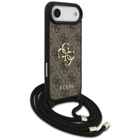 Guess 4G Big Logo Cord Stap soma pāri plecam viedtālrunim iPhone 17 Air - brūns
