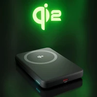 SBS Mag Power Qi2 5000 mAh portatīvais lādētājs saderīgs ar MagSafe - melna