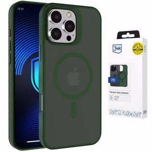3mk Smoke MagCase for iPhone 16 Pro Max - zaļš-Translucent