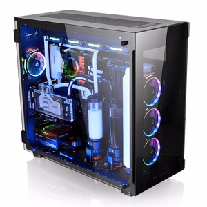 Thermaltake View 91 TG RGB datora korpuss, Ultra Tower, melns