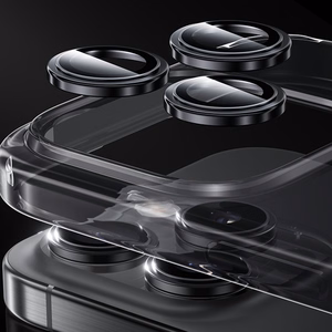 Benks Grūdinātais stikls Glass Warrior Metāla objektīva aizsargstikls kamerai Iphone 17 Pro/17 Pro Max (3 gab.) melns