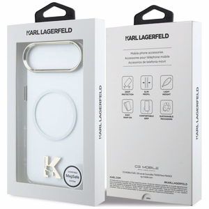 Karl Lagerfeld IML K Head Logo MagSafe Maciņš for iPhone Air - Clear