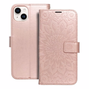 MEZZO Viedtālruņa apvalks IPHONE 14 Plus mandala rozā zelts