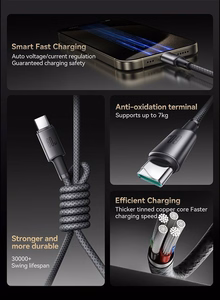Cable USB-C - USB-C Joyroom S-A50, 60W, 1.2m pelēks
