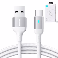 USB kabelis Joyroom S-UC027A10 USB uz Type-C 3A 1,2 m balts