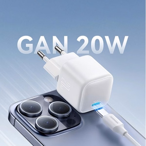 Lādētājs Joyroom TCG08 balts GaN (USB-C / 20W)