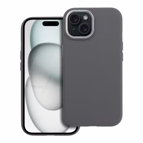 Maciņš priekš iPhone 15 Forcell F-Protect Frame Premium saderīgs ar Magsafe pelēks