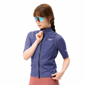Rockbros MJ008 TVI vēja necaurlaidīga sieviešu velo veste, S izmērs, violeta