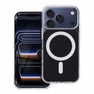 Maciņš iPhone 16 PRO Clear Fusion Mag Cover saderīgs ar MagSafe melns