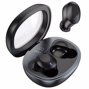 HOCO bezvadu Bluetooth austiņas TWS EQ3 melnas